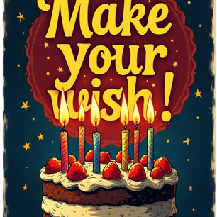 Machen Sie Ihren Wunsch Funny Geburtstagskarten WÜ Karte