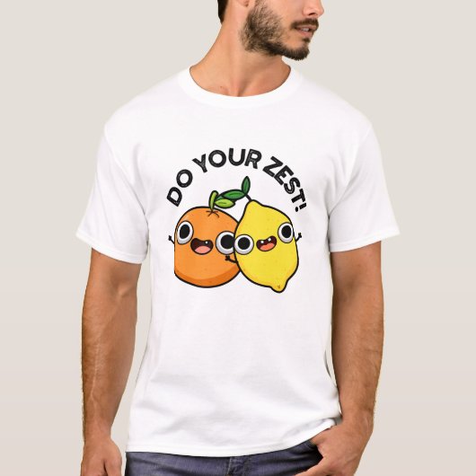 Machen Sie Ihren zest Funny Citrus Frucht Puff T-Shirt (Vorderseite)