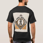 Machen Sie Ihren Zug – Schachfiguren-Design T-Shirt (Rückseite)