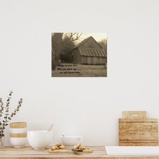 MACHEN SIE IMMER IHR BESTES Poster (Küche)