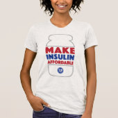 Machen Sie Insulin erschwinglich [Heide-Grau] T-Shirt (Vorderseite)