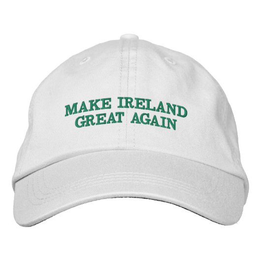 Machen Sie Irland wieder groß Bestickte Mütze Iris Baseballkappe (Vorderseite)