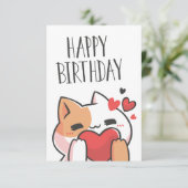 Machen Sie jeden Wunsch mit unserem perfekten Gebu Dankeskarte (Stehend Vorderseite)