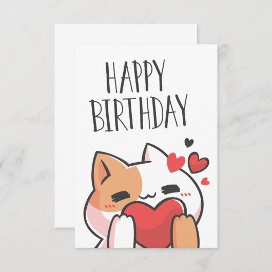 Machen Sie jeden Wunsch mit unserem perfekten Gebu Dankeskarte (Vorne/Hinten)