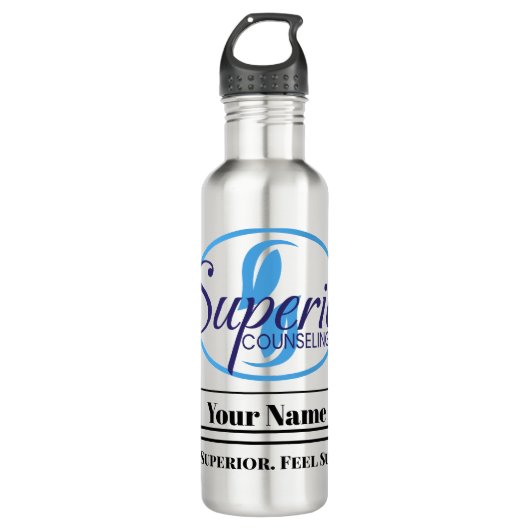 Machen Sie jedes Sieben-Oberglas Edelstahlflasche (Vorderseite)