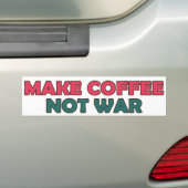 Machen Sie Kaffee-nicht Krieg Autoaufkleber (Auf Auto)