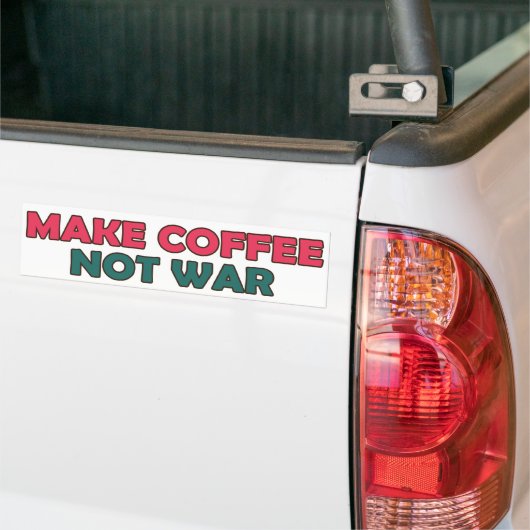 Machen Sie Kaffee-nicht Krieg Autoaufkleber (Auf Lkw)