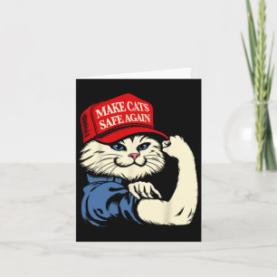 Machen Sie Katzen wieder sicher Red Hat Katzen für Karte