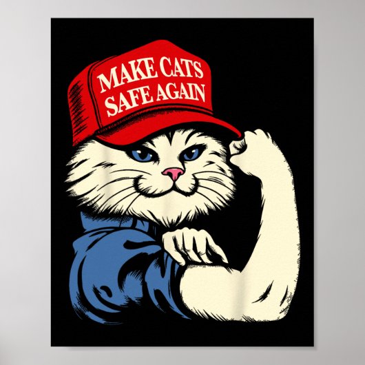 Machen Sie Katzen wieder sicher Red Hat Katzen für Poster (Vorne)