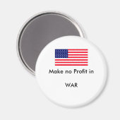 Machen Sie keinen Gewinn in KRIEG jGibney den Magnet (Vorderseite/Rückseite)