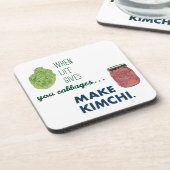 Machen Sie Kimchi! Getränkeuntersetzer (Linke Seite)