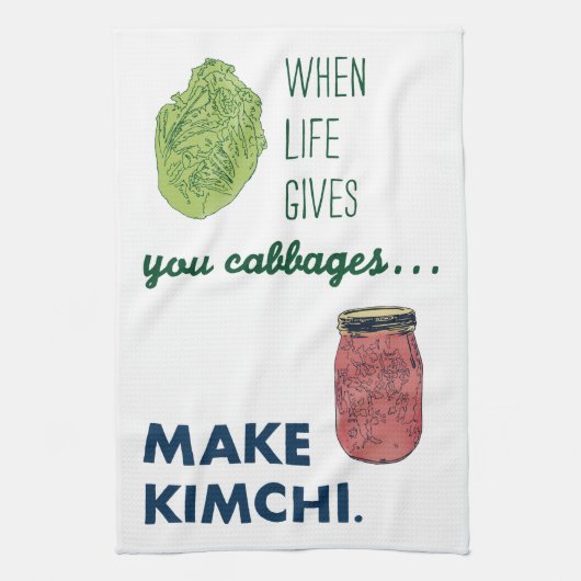 Machen Sie Kimchi! Handtuch (Vertikal)