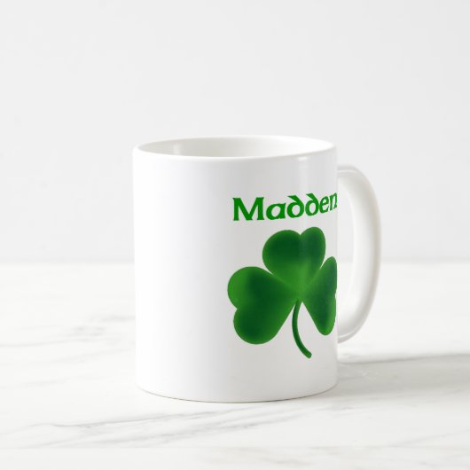 Machen Sie Kleeblatt verrückt Kaffeetasse (VorderseiteRechts)