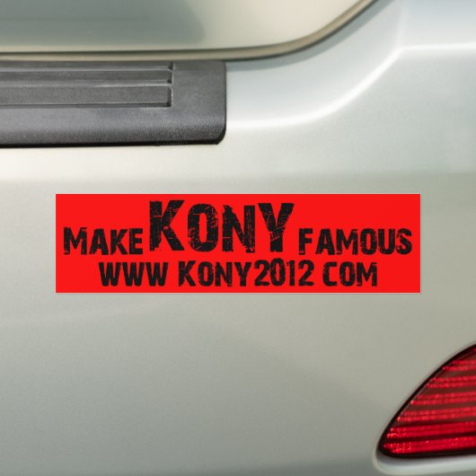 Machen Sie Kony berühmt - Kony 2012 Autoaufkleber (Auf Auto)