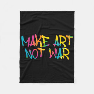 Machen Sie Kunst nicht Krieg Graffiti Spray Street Fleecedecke