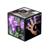 Machen Sie leicht Ihre Selbst mit fünf Ihrer Fotos Würfel (Rückseite Schrägansicht)