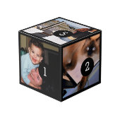 Machen Sie leicht Ihre Selbst mit fünf Ihrer Fotos Würfel (Vorderseite Schrägansicht)