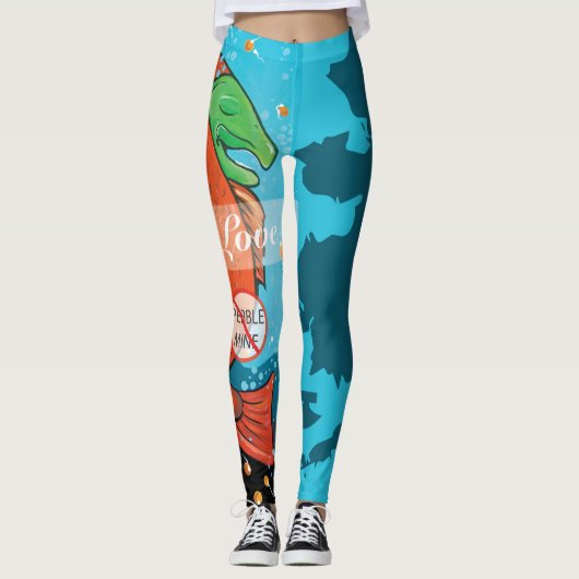 Machen Sie Liebe, kein Kiesel-Bergwerk Leggings (Vorderseite)