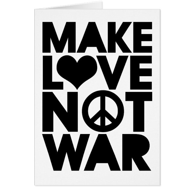 MACHEN SIE LIEBE-NICHT KRIEG (Vorne)