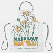 Machen Sie Liebe nicht Krieg. Kamala Harris Schürze (Vorderseite)