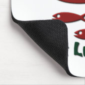 Machen Sie Liebe nicht Lutefisk Mousepad (Ecke)