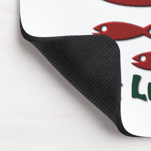 Machen Sie Liebe nicht Lutefisk Mousepad (Ecke)