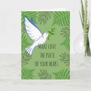 Machen Sie Liebe zum Puls Ihrer Herzfriedenslove Karte