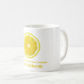 Machen Sie Limonade motivierend Tasse. Kaffeetasse (VorderseiteRechts)