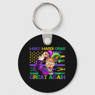 Machen Sie Mardi Gras wieder so groß wie Trump Mar Schlüsselanhänger