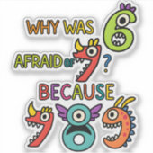 Machen Sie Mathe mit diesem lustigen Mathe-Sticker Aufkleber (Vorderseite)