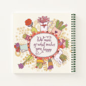 Machen Sie mehr von dem, was Sie glücklich macht Notizblock (Rückseite)