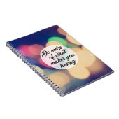 Machen Sie mehr von dem, was Sie glücklich macht Notizblock (Rechte Seite)