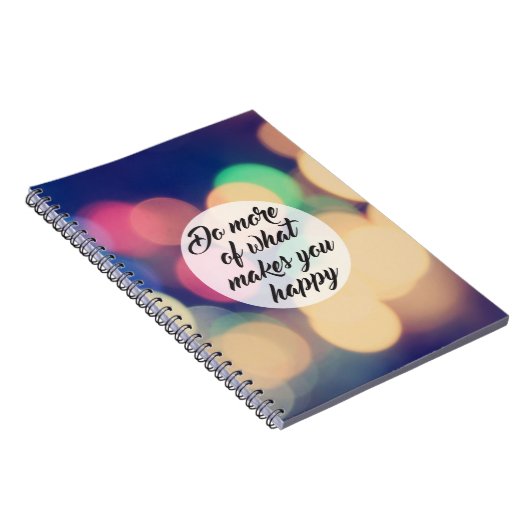 Machen Sie mehr von dem, was Sie glücklich macht Notizblock (Rechte Seite)