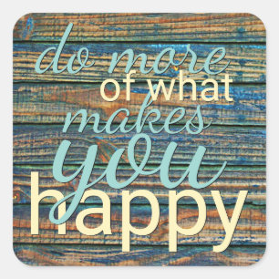 Machen Sie mehr von dem, was Sie zu einem guten An Quadratischer Aufkleber