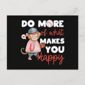 Machen Sie mehr, was Sie glücklich macht - Basebal Postkarte (Vorderseite)