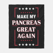 Machen Sie meine Bauchspeicheldrüse wieder groß Di Fleecedecke (Vorderseite)