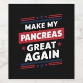 Machen Sie meine Bauchspeicheldrüse wieder groß Di Weinetikett (Einzelnes Label)