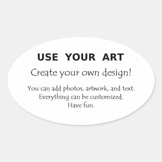 Machen Sie meine eigenen ovalen Aufkleber mit Foto (Vorderseite)