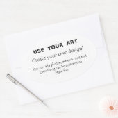 Machen Sie meine eigenen ovalen Aufkleber mit Foto (Umschlag)