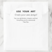 Machen Sie meine eigenen ovalen Aufkleber mit Foto (Tasche)