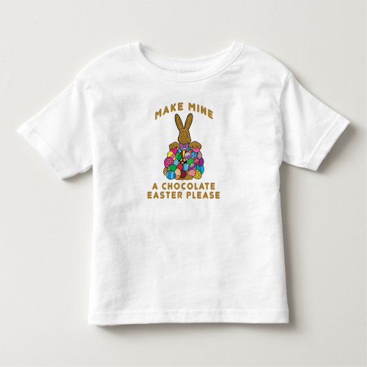 Machen Sie meine ein Schokoladen-Ostern-Kleinkind Kleinkind T-shirt (Vorderseite)