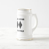 Machen Sie meine einen doppelten Stein Bierglas (VorderseiteRechts)