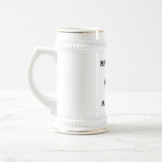 Machen Sie meine einen doppelten Stein Bierglas (Links)