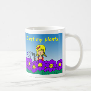 Machen Sie meine Pflanzen-Tasse nass Kaffeetasse
