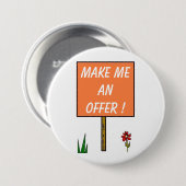 MACHEN SIE MICH EIN ANGEBOT! - Knopf Button (Vorne & Hinten)