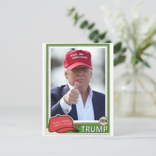 Machen Sie mich wieder groß Postkarte (Stehend Vorderseite)