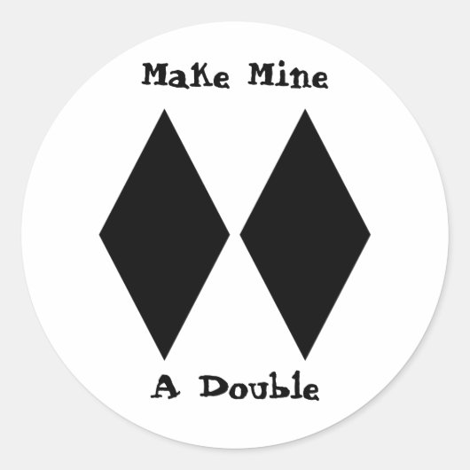 Machen Sie mich zu einem Doppel Runder Aufkleber (Vorderseite)