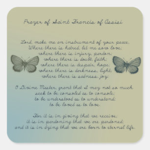 Machen Sie mir ein Instrument Quadratischer Aufkleber