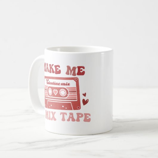 Machen Sie mir ein Mischband Kaffeetasse (Vorderseite Links)