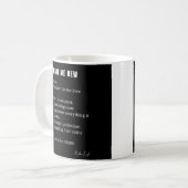 Machen Sie mir ein neues Liebe Gedicht Kaffee Tee  Kaffeetasse (Vorderseite Links)